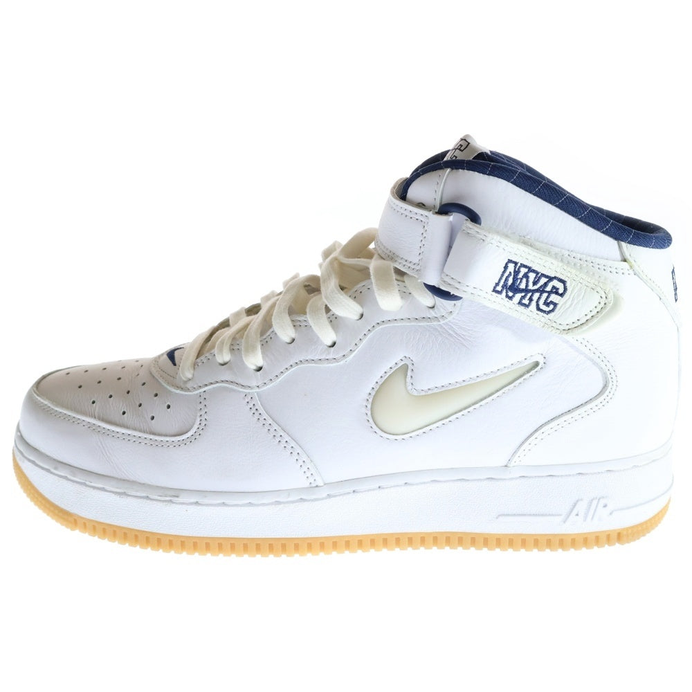 NIKE(ナイキ) AIR FORCE 1 MID QS NYC エアフォース1 ニューヨーク ミッドカットスニーカー ホワイト US10.5/28.5cm DH5622-100