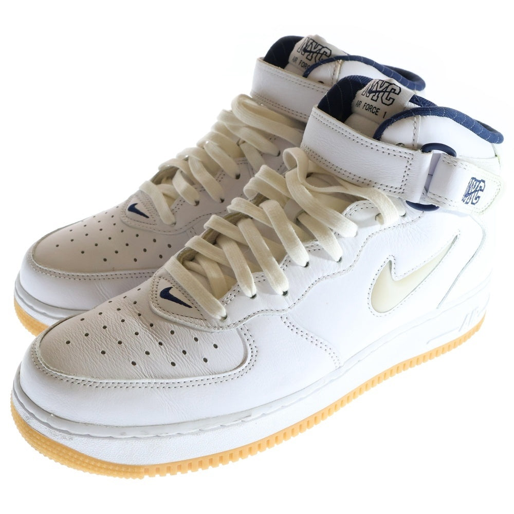 NIKE(ナイキ) AIR FORCE 1 MID QS NYC エアフォース1 ニューヨーク ミッドカットスニーカー ホワイト US10.5/28.5cm DH5622-100
