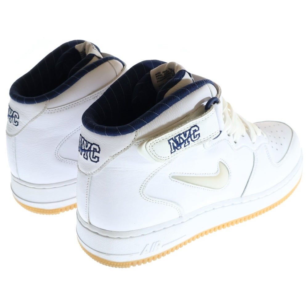 NIKE(ナイキ) AIR FORCE 1 MID QS NYC エアフォース1 ニューヨーク ミッドカットスニーカー ホワイト US10.5/28.5cm DH5622-100