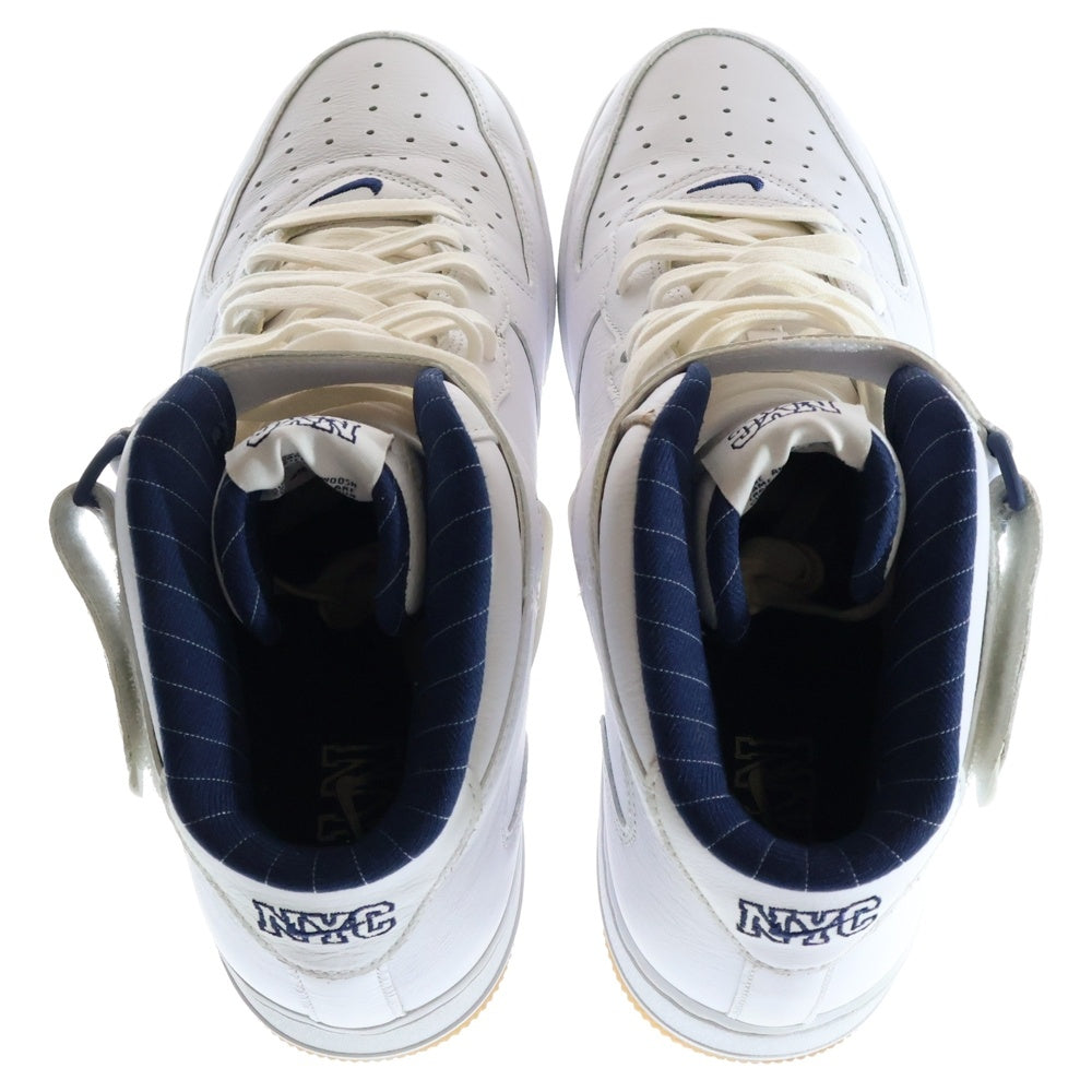 NIKE(ナイキ) AIR FORCE 1 MID QS NYC エアフォース1 ニューヨーク ミッドカットスニーカー ホワイト US10.5/28.5cm DH5622-100