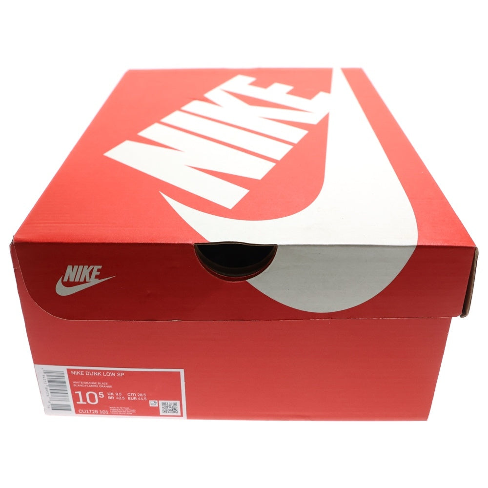 NIKE(ナイキ) DUNK LOW SP SYRACUSE ダンクローカットスニーカー シラキュース US10.5/28.5cm オレンジ/ホワイト CU1726-101