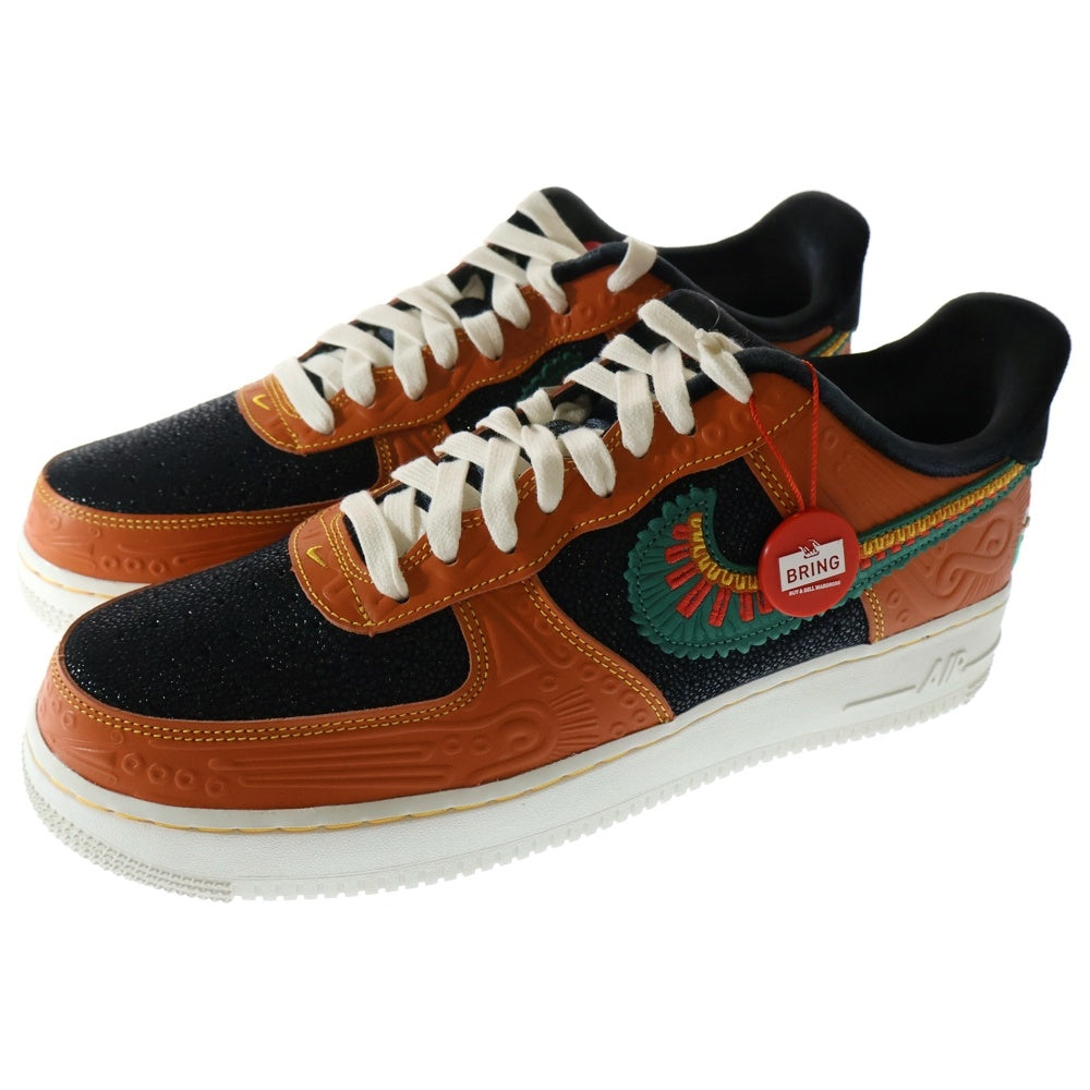 NIKE(ナイキ) AIR FORCE 1 07 LX SIEMPRE FAMILIA エアフォース1 ロー シエンプレ ファミリア ローカットスニーカー オレンジ/ブラック US10.5/28.5cm DO2157-816