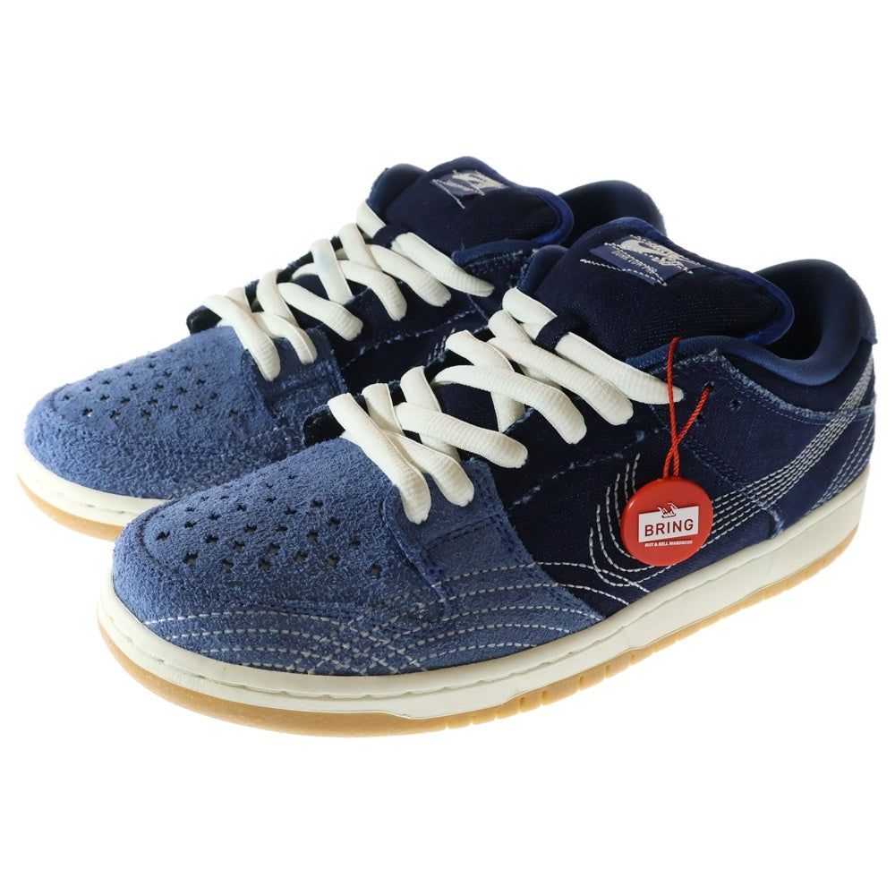 NIKE SB(ナイキエスビー) DUNK LOW PRO PRM SASHIKO ダンク プレミアム 刺し子 ローカットスニーカー ブルー US10.5/28.5cm CV0316-400