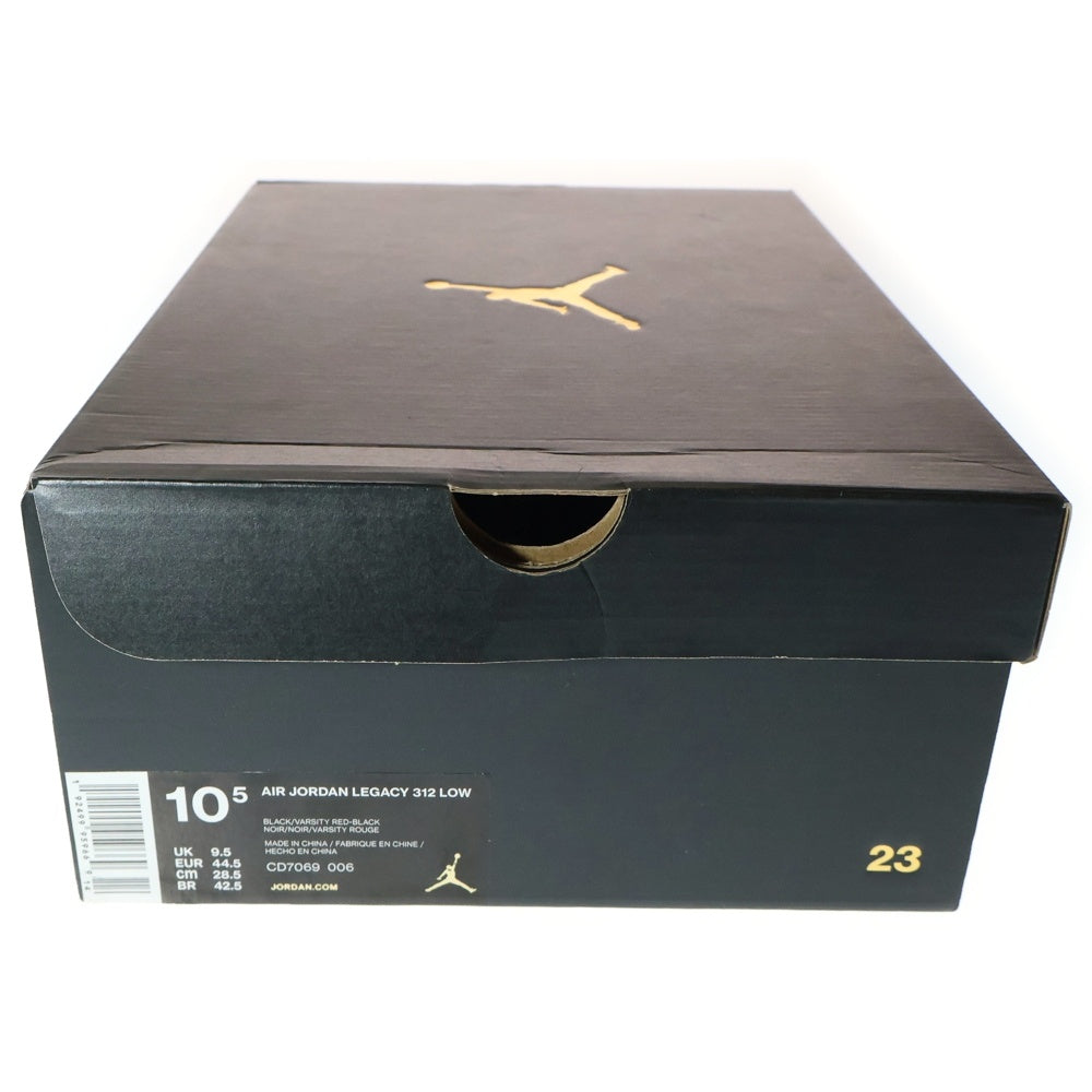 NIKE(ナイキ) AIR JORDAN LEGACY 312 LOW エアジョーダン レガシー 312 ローカットスニーカー ブラック/レッド US10.5/28.5cm CD7069-006