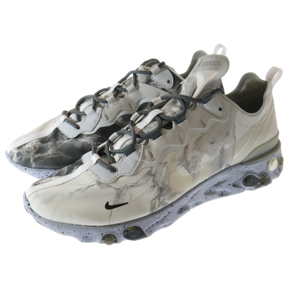 NIKE(ナイキ) ×KENDRICK LAMAR REACT ELEMENT 55 ケンドリック ラマー リアクトエレメント55 ローカットスニーカー ホワイト US11/29cm CJ3312-001