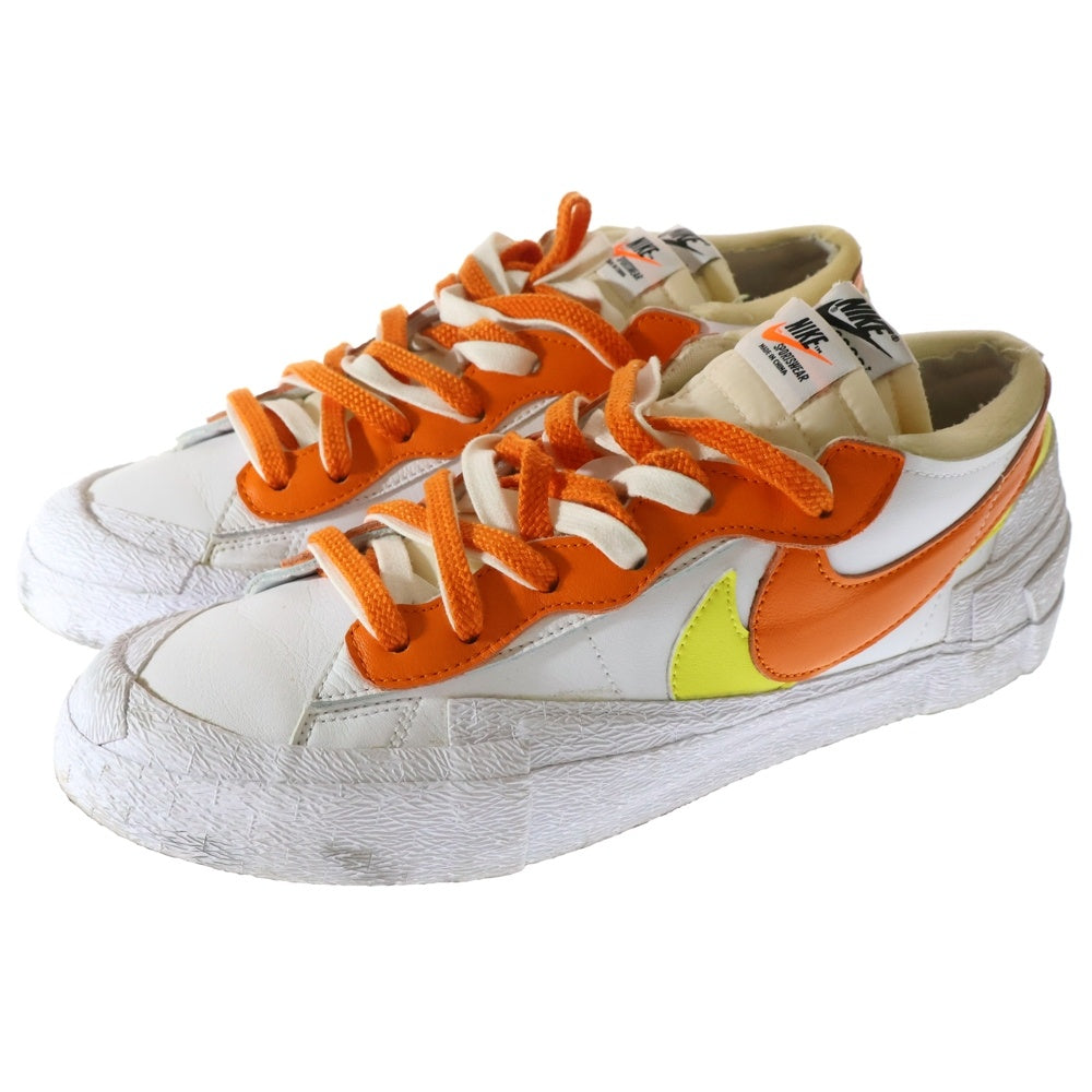 NIKE(ナイキ) ×sacai BLAZER LOW MAGMA ORANGE サカイ ブレザー マグマオレンジ ローカットスニーカー ホワイト/オレンジ US10.5/28.5cm DD1877-100