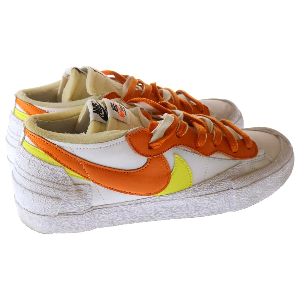 NIKE(ナイキ) ×sacai BLAZER LOW MAGMA ORANGE サカイ ブレザー マグマオレンジ ローカットスニーカー ホワイト/オレンジ US10.5/28.5cm DD1877-100