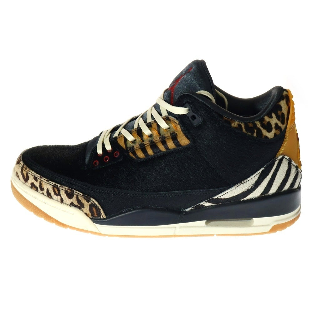 NIKE(ナイキ) AIR JORDAN 3 RETRO SE ANIMAL ジョーダン3 アニマル ハイカットスニーカー ブラック/ブラウン US11/29cm CK4344-002
