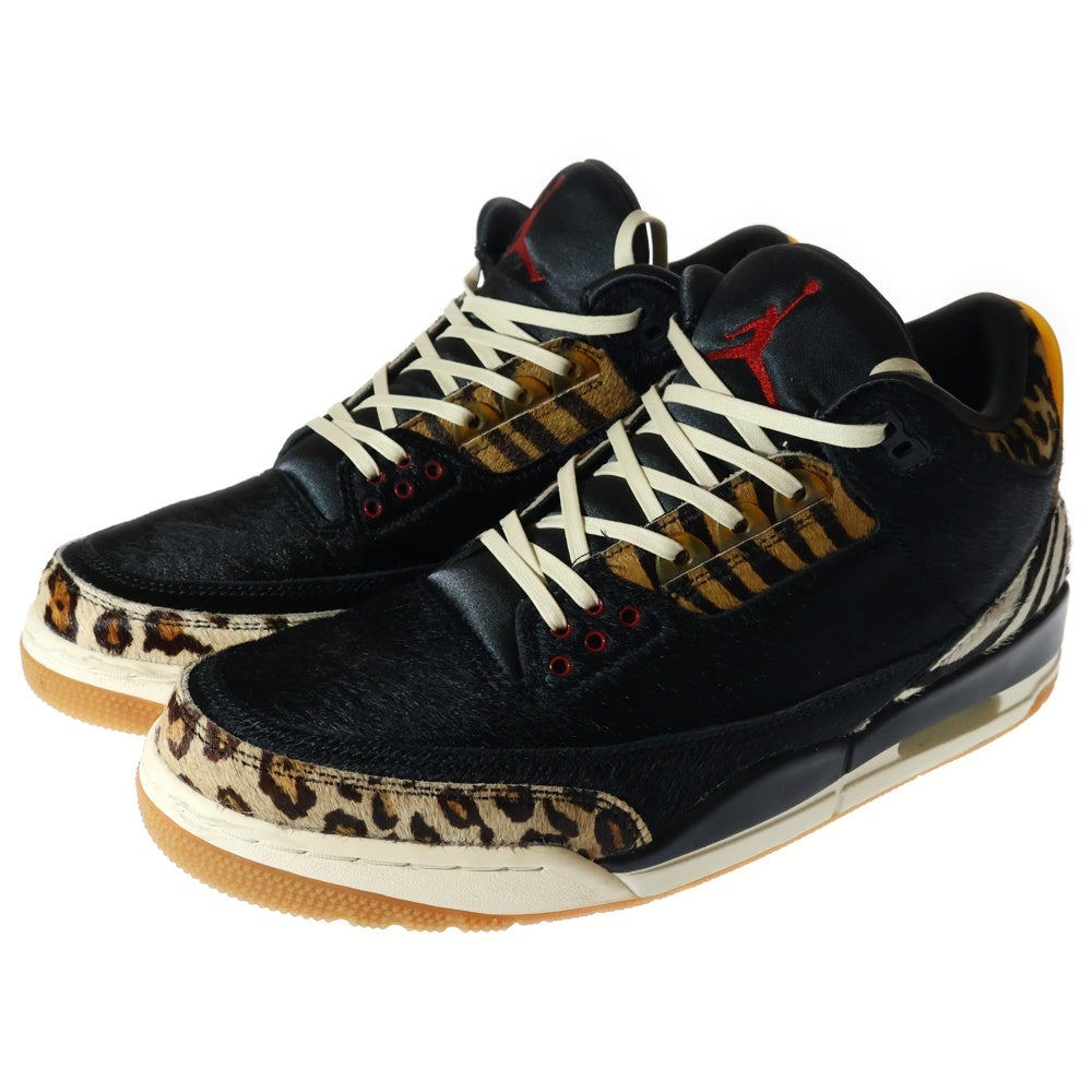 NIKE(ナイキ) AIR JORDAN 3 RETRO SE ANIMAL ジョーダン3 アニマル ハイカットスニーカー ブラック/ブラウン US11/29cm CK4344-002