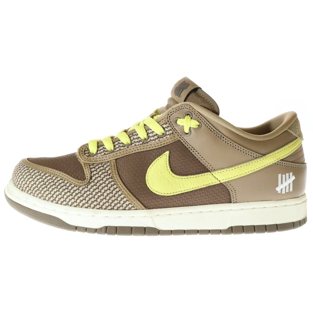NIKE(ナイキ) ×UNDEFEATED DUNK LOW SP アンディフィーテッド ダンクローカットスニーカー ブラウン US10.5/28.5cm DH3016-200