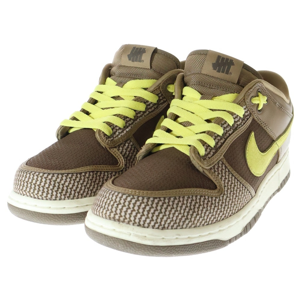 NIKE(ナイキ) ×UNDEFEATED DUNK LOW SP アンディフィーテッド ダンクローカットスニーカー ブラウン US10.5/28.5cm DH3016-200