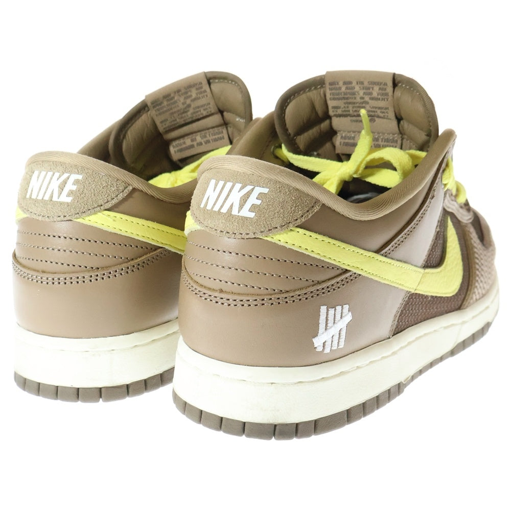 NIKE(ナイキ) ×UNDEFEATED DUNK LOW SP アンディフィーテッド ダンクローカットスニーカー ブラウン US10.5/28.5cm DH3016-200