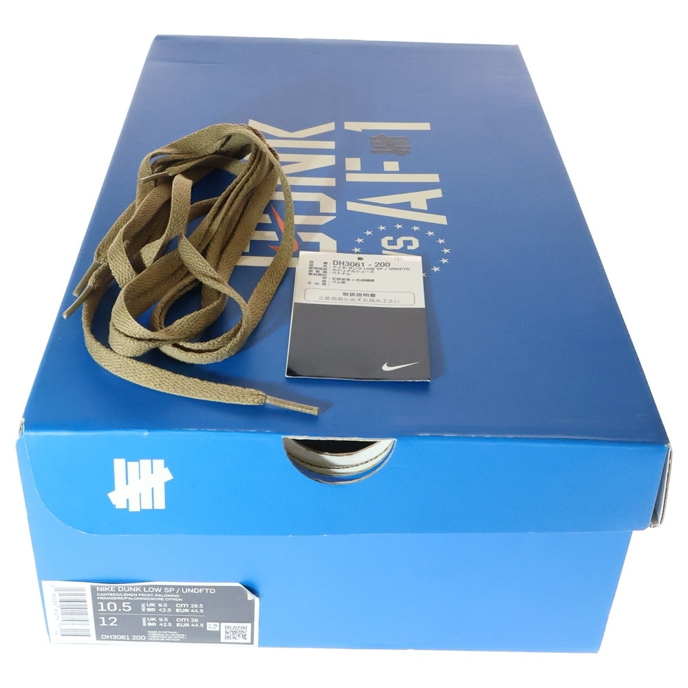 NIKE(ナイキ) ×UNDEFEATED DUNK LOW SP アンディフィーテッド ダンクローカットスニーカー ブラウン US10.5/28.5cm DH3016-200