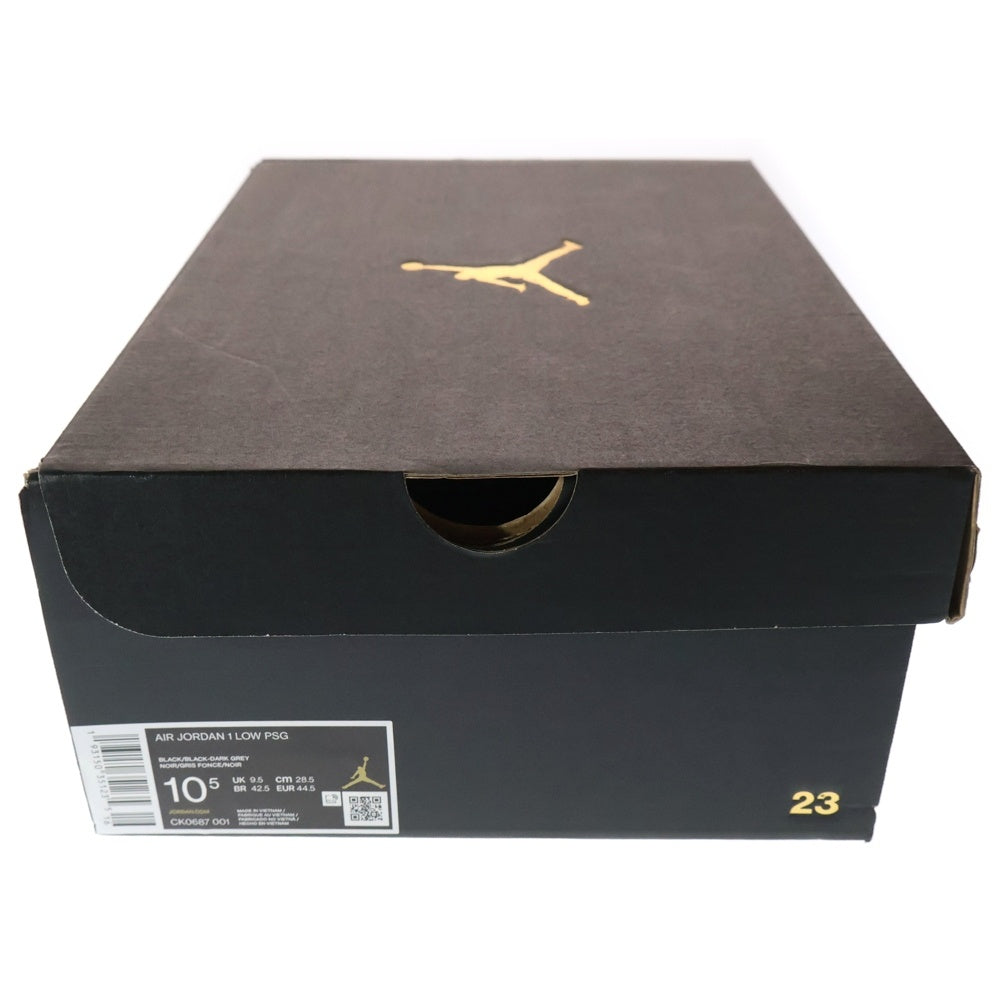 NIKE(ナイキ) × PARIS SAINT GERMAIN AIR JORDAN 1 LOW PSG パリサンジェルマン エアジョーダン1 ローカット スニーカー ブラック US10.5/28.5cm CK0687-001