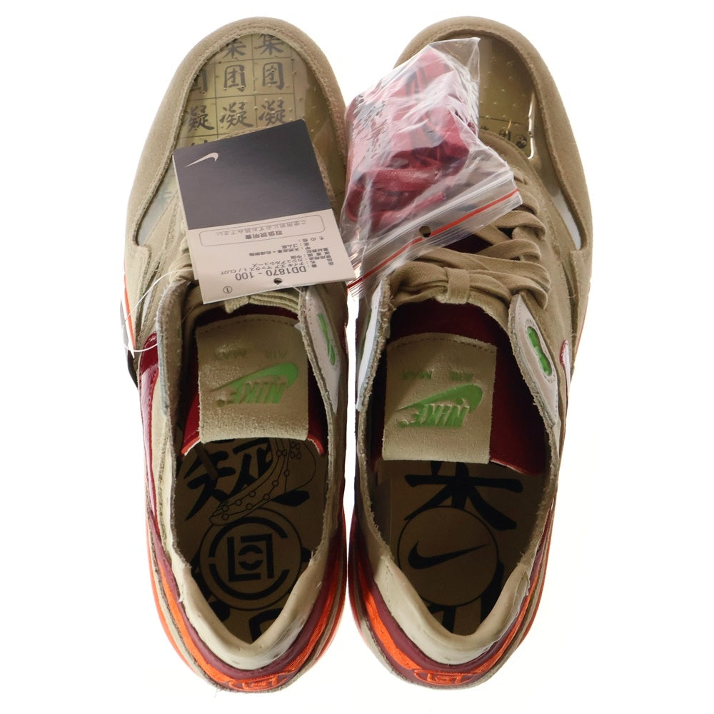 NIKE(ナイキ) ×CLOT AIR MAX 1 Kiss of Death クロット エアマックス1 キスオブデス ローカットスニーカー ベージュ/オレンジ US11/29cm DD1870-100