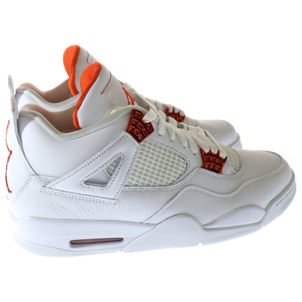 NIKE(ナイキ) AIR JORDAN 4 RETRO TEAM ORANGE エアジョーダン4 レトロ チームオレンジ ハイカットスニーカー ホワイト/オレンジ US10.5/28.5cm CT8527-118