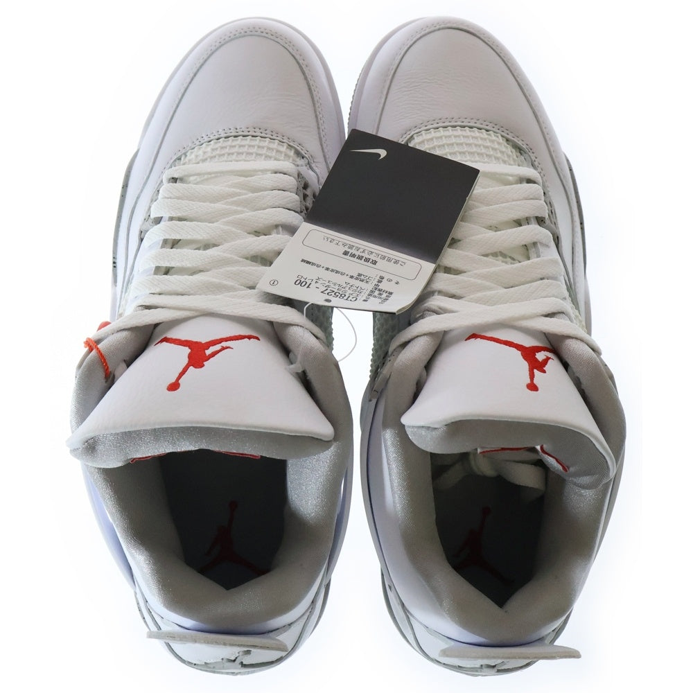 NIKE(ナイキ) AIR JORDAN 4 RETRO エアジョーダン 4 レトロ ハイカットスニーカー シューズ ホワイト US10.5/28.5cm CT8527-100
