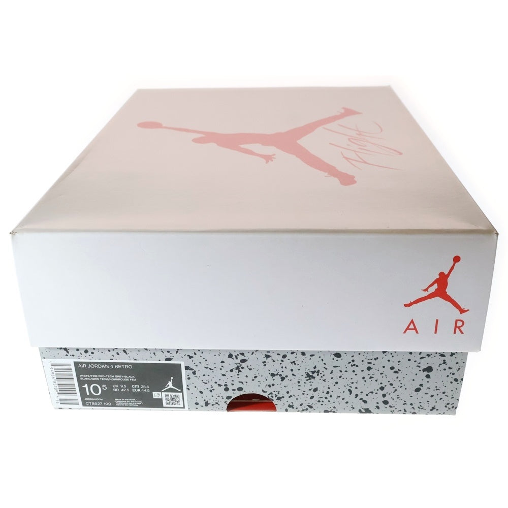 NIKE(ナイキ) AIR JORDAN 4 RETRO エアジョーダン 4 レトロ ハイカットスニーカー シューズ ホワイト US10.5/28.5cm CT8527-100