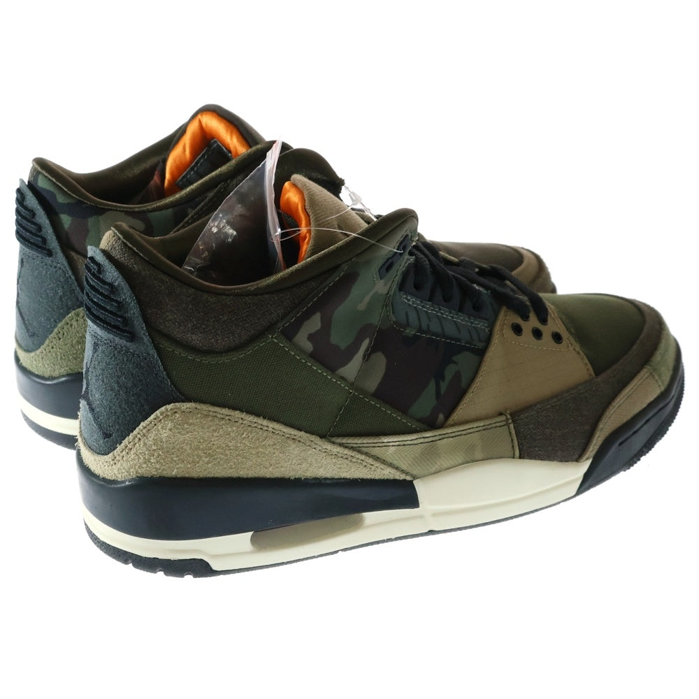 NIKE(ナイキ) AIR JORDAN 3 RETRO PATCHWORK エアジョーダン3 レトロ パッチワーク ミッドカットスニーカー カーキ US10.5/28.5cm DO1830-200