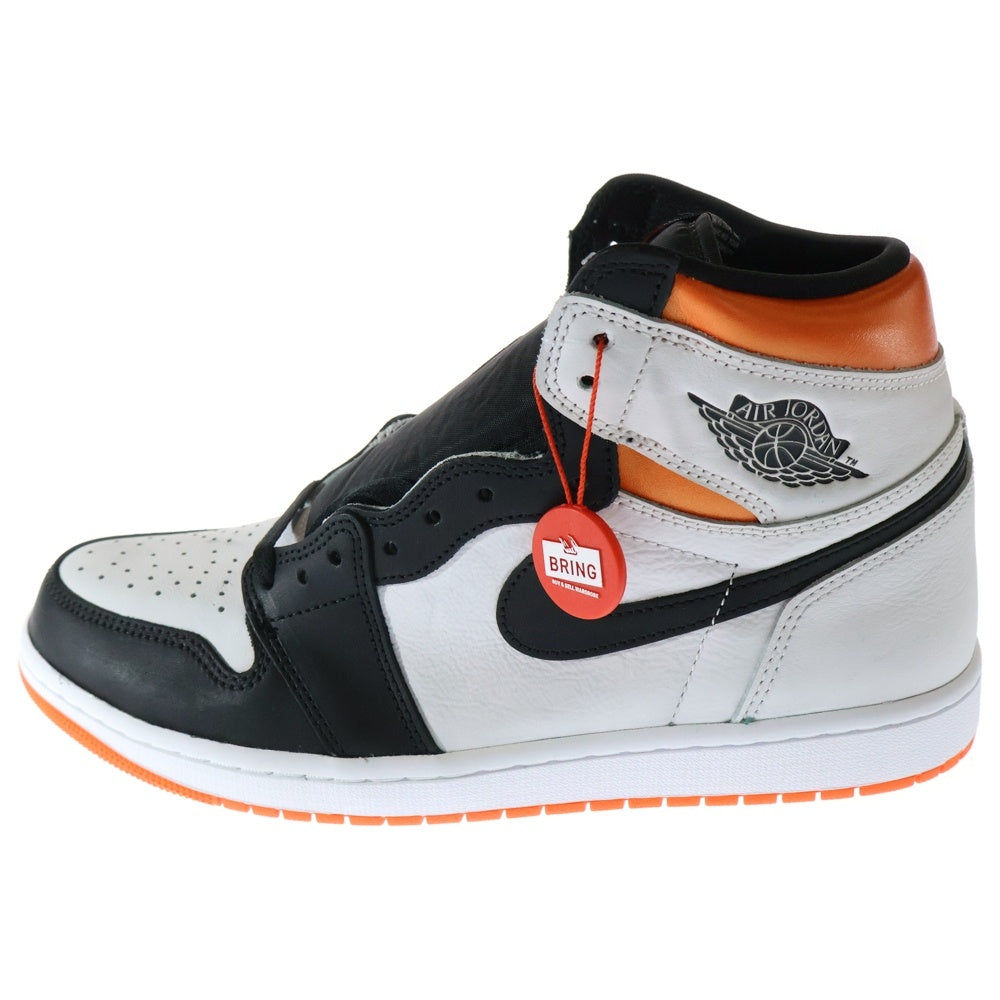 NIKE(ナイキ) AIR JORDAN 1 HIGH OG ELECTRO ORANGE エア ジョーダン 1 ハイ エレクトロオレンジ ハイカットスニーカー ホワイト/オレンジ US10.5/28.5cm 555088-180