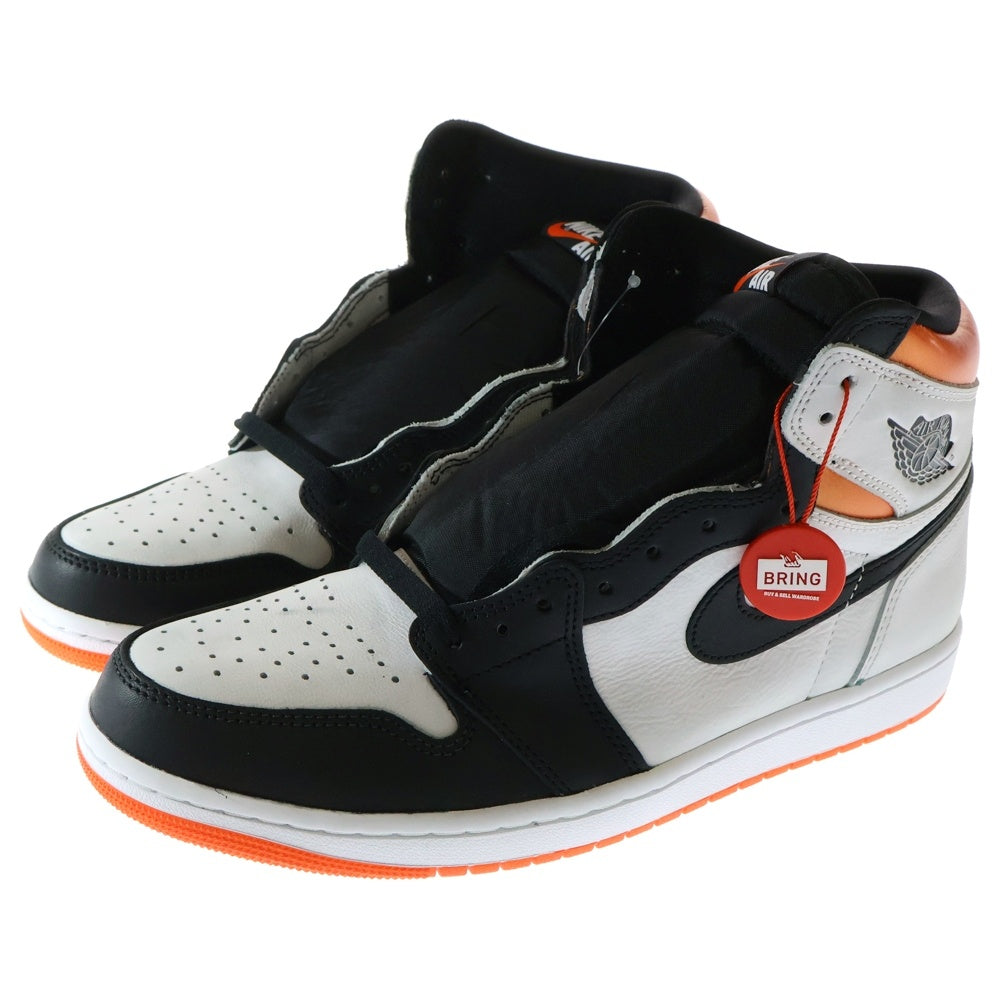 NIKE(ナイキ) AIR JORDAN 1 HIGH OG ELECTRO ORANGE エア ジョーダン 1 ハイ エレクトロオレンジ ハイカットスニーカー ホワイト/オレンジ US10.5/28.5cm 555088-180