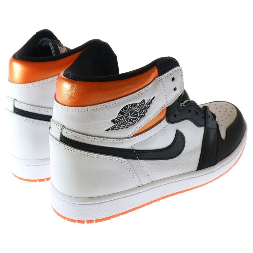 NIKE(ナイキ) AIR JORDAN 1 HIGH OG ELECTRO ORANGE エア ジョーダン 1 ハイ エレクトロオレンジ ハイカットスニーカー ホワイト/オレンジ US10.5/28.5cm 555088-180