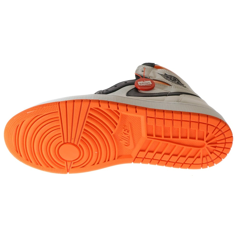 NIKE(ナイキ) AIR JORDAN 1 HIGH OG ELECTRO ORANGE エア ジョーダン 1 ハイ エレクトロオレンジ ハイカットスニーカー ホワイト/オレンジ US10.5/28.5cm 555088-180