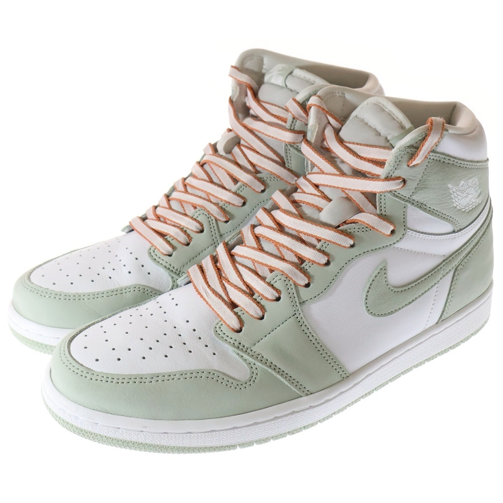 NIKE(ナイキ) WMNS AIR JORDAN 1 HIGH OG SEAFOAM CD0461-002 ウィメンズ エアジョーダン1 シーフォーム ハイカットスニーカー ホワイト/ライトグリーン US12/29cm CD0461-002