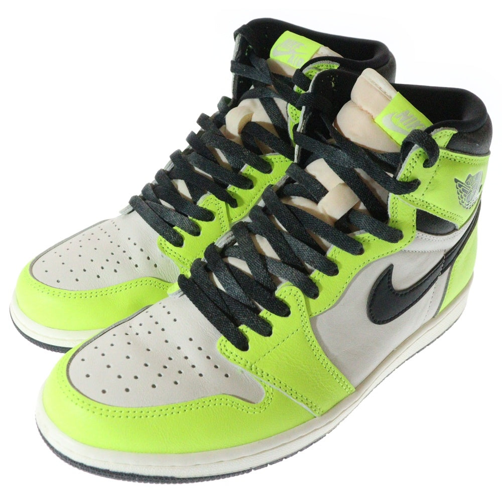 NIKE(ナイキ) AIR JORDAN 1 HIGH OG Volt Visionaire エアジョーダン 1 ハイカットスニーカー ボルト ヴィジョネア イエロー/ホワイト US10.5/28.5cm 555088-702