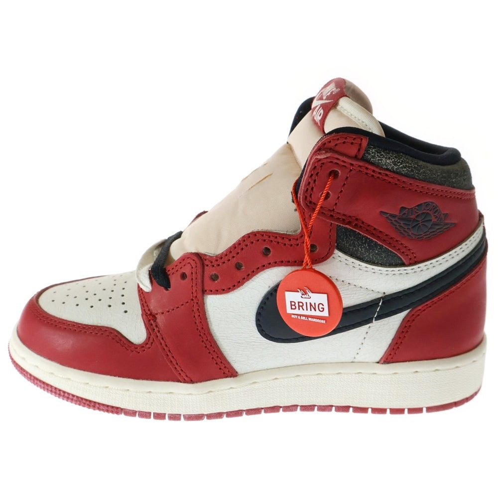 NIKE(ナイキ) GS Air Jordan 1 GS エアジョーダン1 OG ロスト & ファウンド/シカゴ ハイカットスニーカー レッド US3.5Y/22.5cm FD1437-612