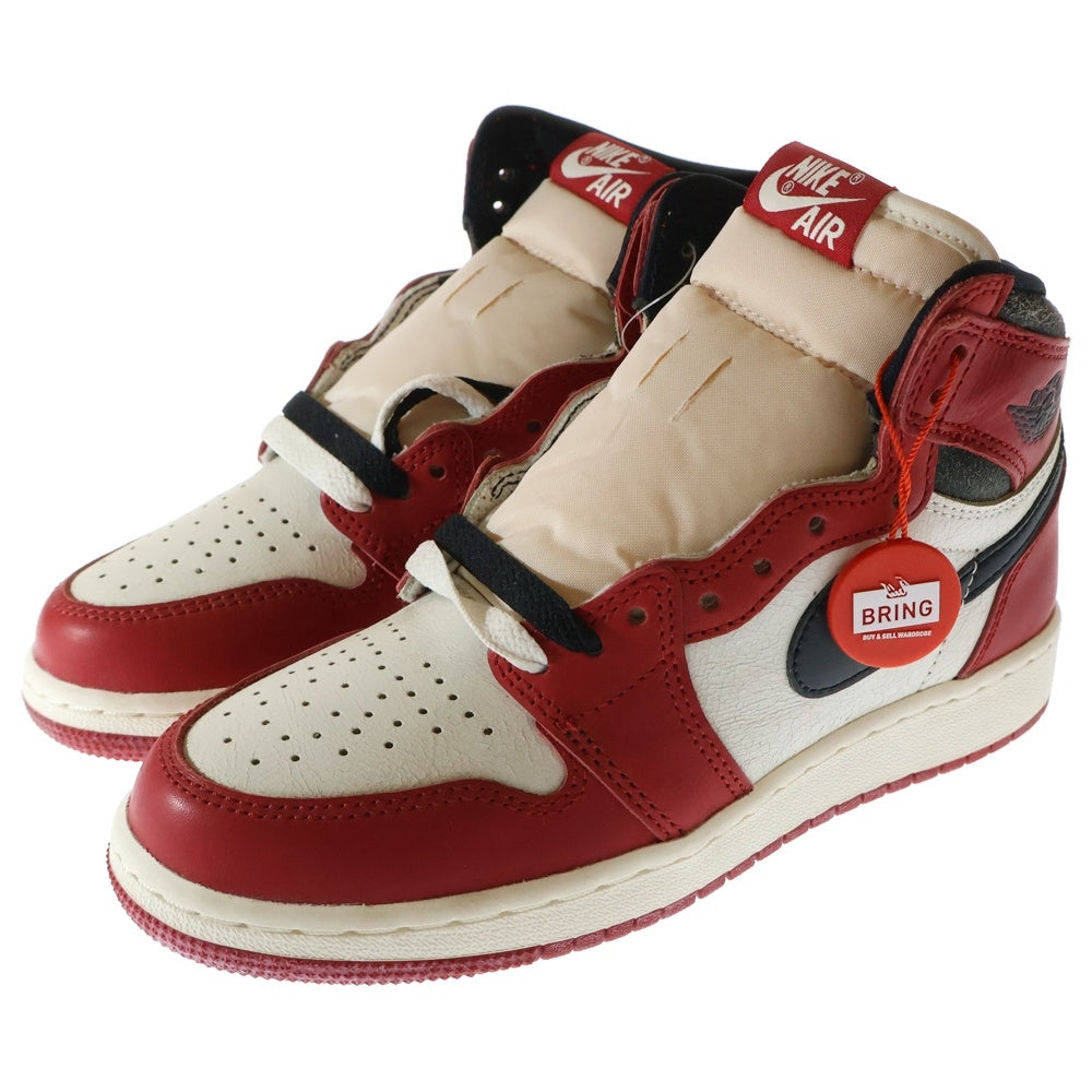 NIKE(ナイキ) GS Air Jordan 1 High OG Lost & Found/Chicago GS エアジョーダン1 OG ロスト & ファウンド/シカゴ ハイカットスニーカー レッド US3.5Y/22.5cm FD1437-612