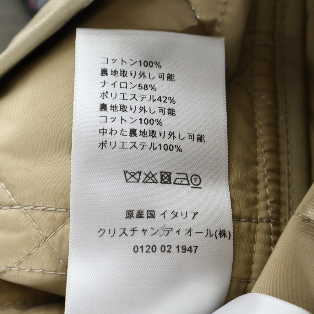 Christian Dior(クリスチャンディオール) 22AWビー刺繍 マクロカナージュ 3in1 キルティング トレンチコート ベージュ レディース 257M28A3332