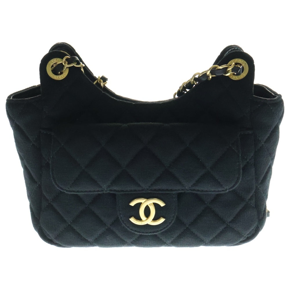 CHANEL(シャネル) マトラッセ ホーボー スモール チェーンショルダーバッグ ブラック レディース ランダムシリアル AS3710