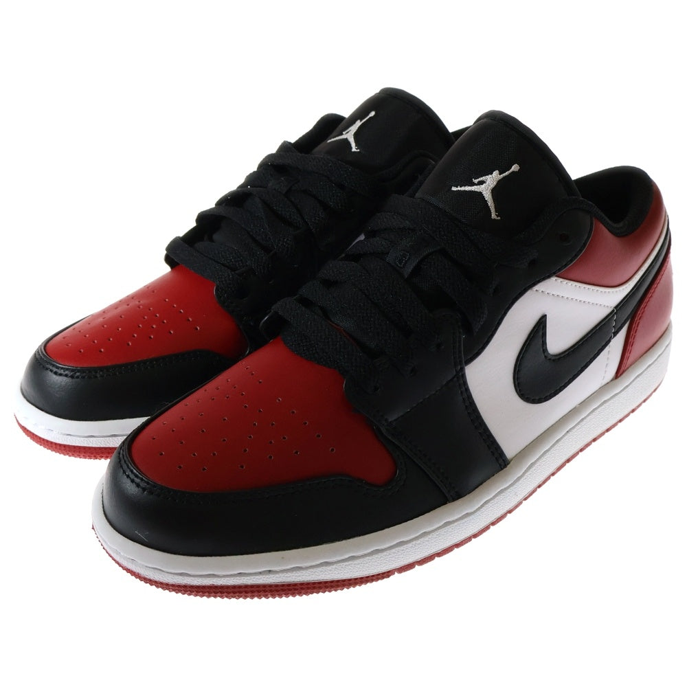 NIKE(ナイキ) AIR JORDAN 1 LOW BRED TOE エアジョーダン1 ブレッドトゥ ローカットスニーカー レッド/ブラック US8/26cm 553558-612