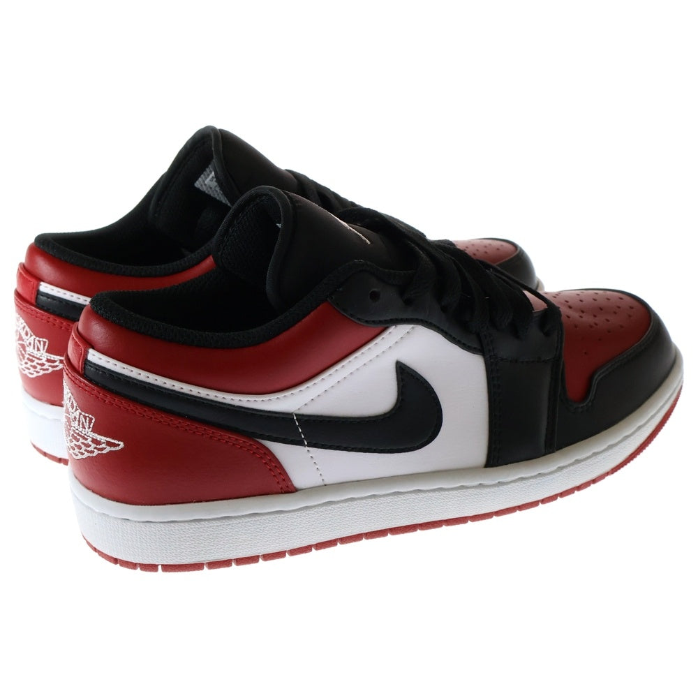 NIKE(ナイキ) AIR JORDAN 1 LOW BRED TOE エアジョーダン1 ブレッドトゥ ローカットスニーカー レッド/ブラック US8/26cm 553558-612