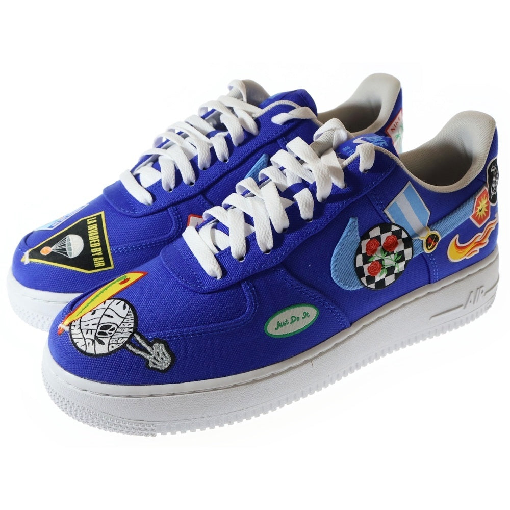 NIKE(ナイキ) AIR FORCE 1 07 PRM Patched Up エアフォース1 パッチドアップ ローカットスニーカー ブルー US8/26cm DX2304-400