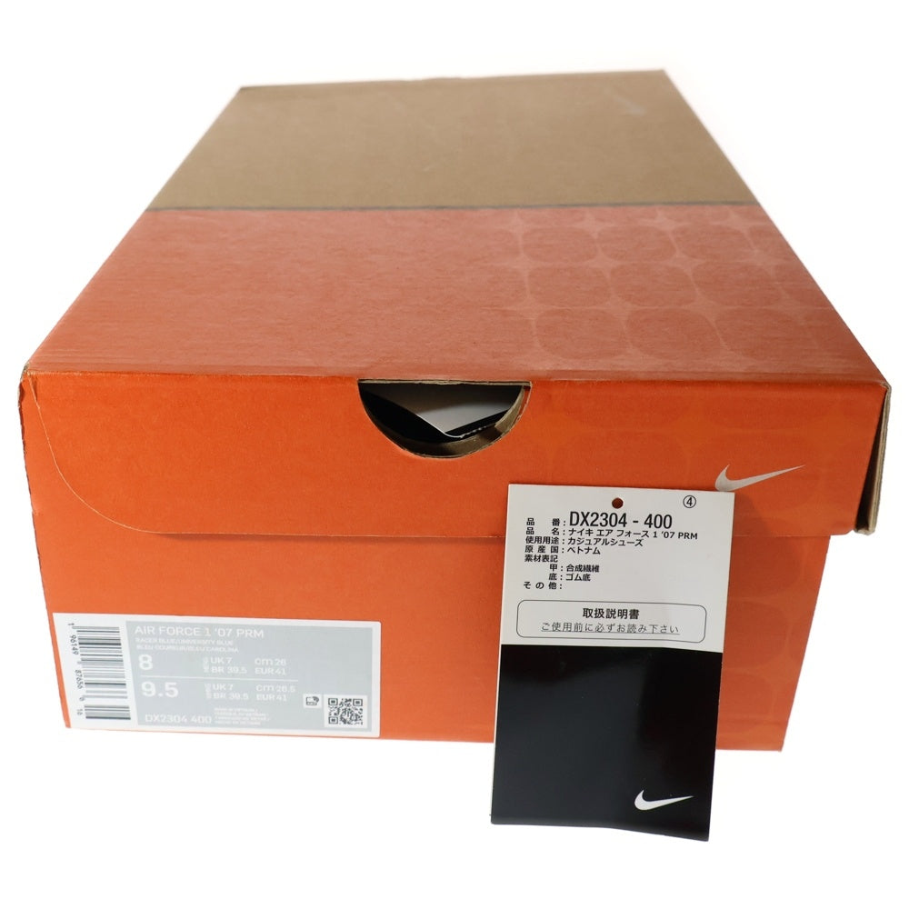 NIKE(ナイキ) AIR FORCE 1 07 PRM Patched Up エアフォース1 パッチドアップ ローカットスニーカー ブルー US8/26cm DX2304-400
