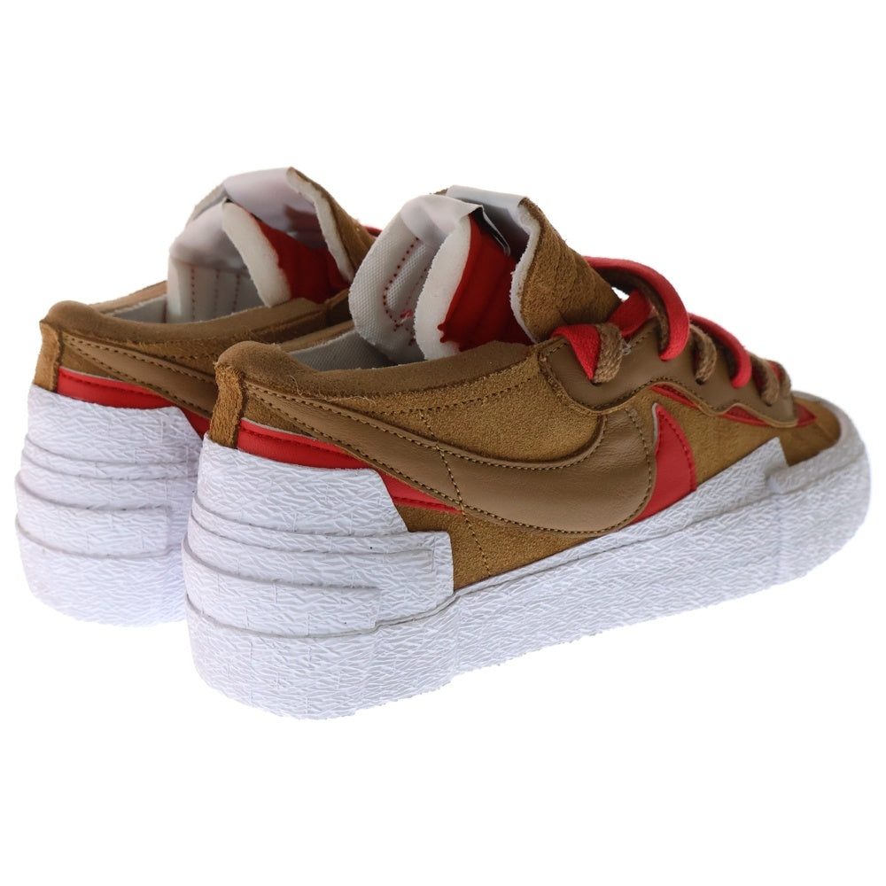 NIKE(ナイキ) ×sacai BLAZER LOW BRITISH TAN サカイ ブレーザー ブリティッシュ タン ローカットスニーカー ホワイト/ブラウン US8/26cm DD1877-200