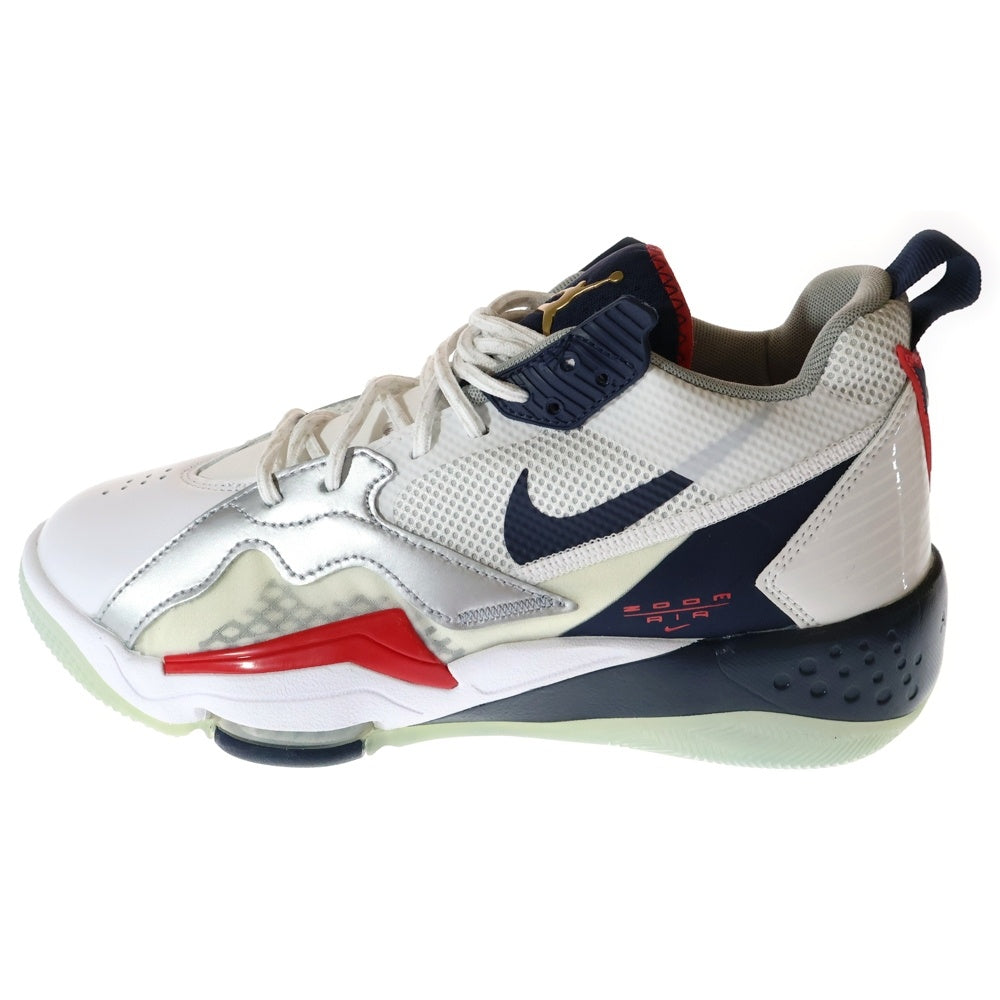 NIKE(ナイキ) JORDAN ZOOM 92 ジョーダン ズーム 92 ハイカットスニーカー ホワイト/ネイビー US8/26cm CK9183-101