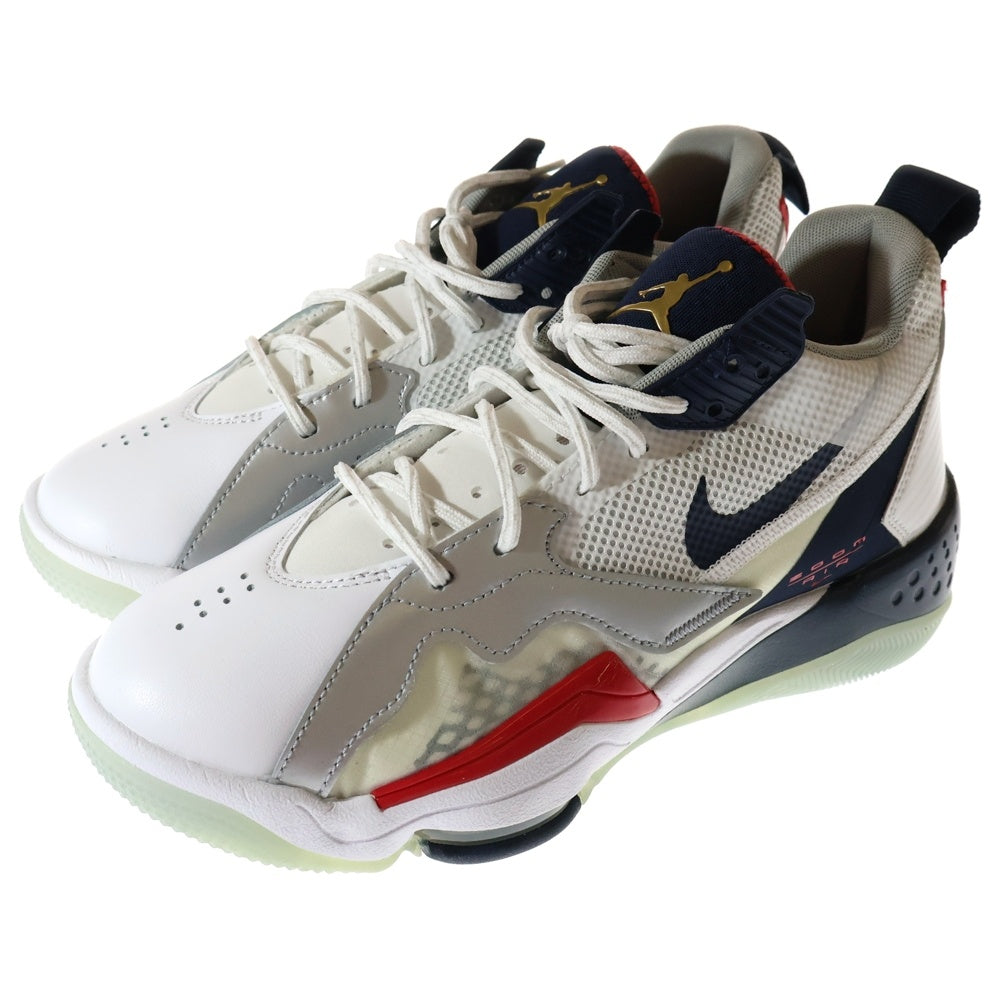 NIKE(ナイキ) JORDAN ZOOM 92 ジョーダン ズーム 92 ハイカットスニーカー ホワイト/ネイビー US8/26cm CK9183-101