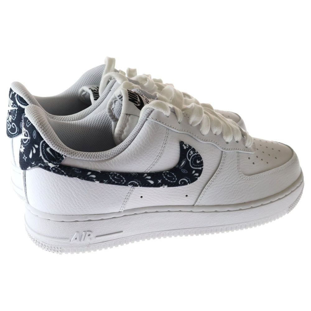 NIKE(ナイキ) WMNS AIR FORCE 1 LOW 07 ESSENTIAL BLACK PAISLEY ウィメンズ エアフォース1 ローカットスニーカー ホワイト US9.5/26.5cm DH4406-101