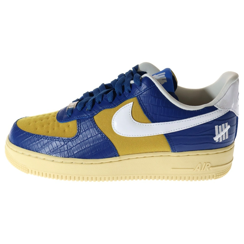 NIKE(ナイキ) ×UNDEFEATED AIR FORCE 1 LOW SP アンディフィーテッド エアフォース ローカットスニーカー ブルー/イエロー US8/26cm DM8462-400