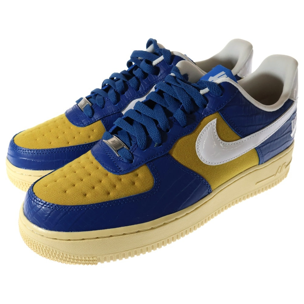 NIKE(ナイキ) ×UNDEFEATED AIR FORCE 1 LOW SP アンディフィーテッド エアフォース ローカットスニーカー ブルー/イエロー US8/26cm DM8462-400