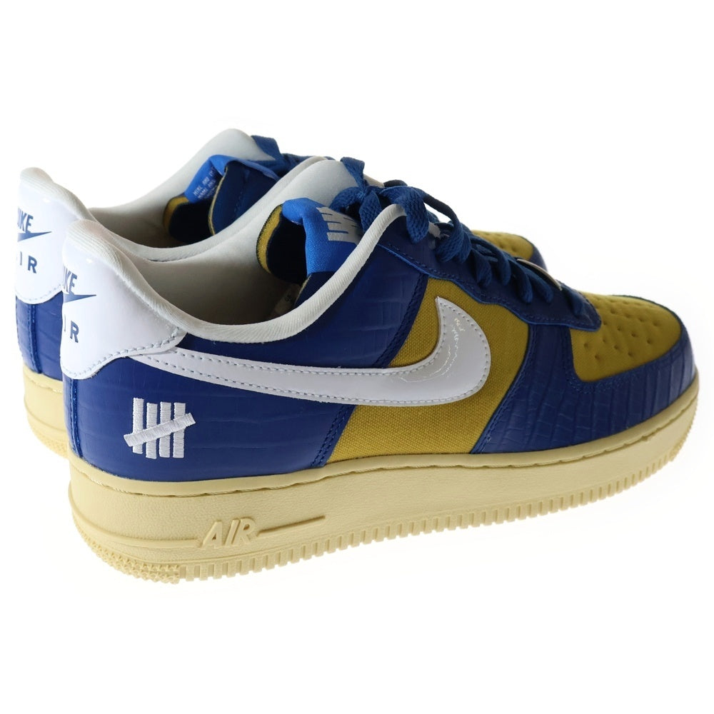 NIKE(ナイキ) ×UNDEFEATED AIR FORCE 1 LOW SP アンディフィーテッド エアフォース ローカットスニーカー ブルー/イエロー US8/26cm DM8462-400