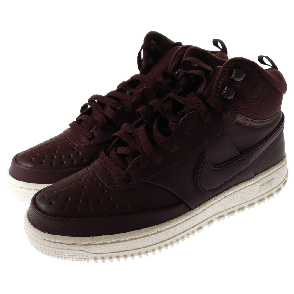 NIKE(ナイキ) COURT VISION MID コートビジョン ウィンター ミッドカットスニーカー バーガンディ US8/26cm DR7882-600