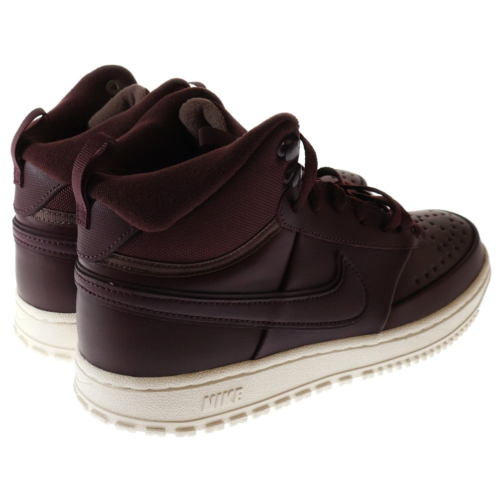 NIKE(ナイキ) COURT VISION MID コートビジョン ウィンター ミッドカットスニーカー バーガンディ US8/26cm DR7882-600