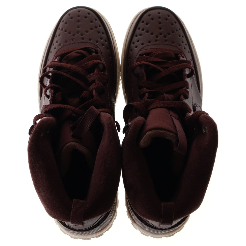 NIKE(ナイキ) COURT VISION MID コートビジョン ウィンター ミッドカットスニーカー バーガンディ US8/26cm DR7882-600