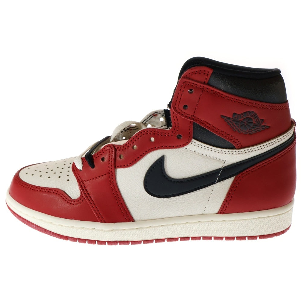 NIKE(ナイキ) AIR JORDAN 1 LOST&FOUND エアジョーダン1 ロスト&ファウンド シカゴ ハイカットスニーカー ホワイト/レッド US8/26cm DZ5485-612