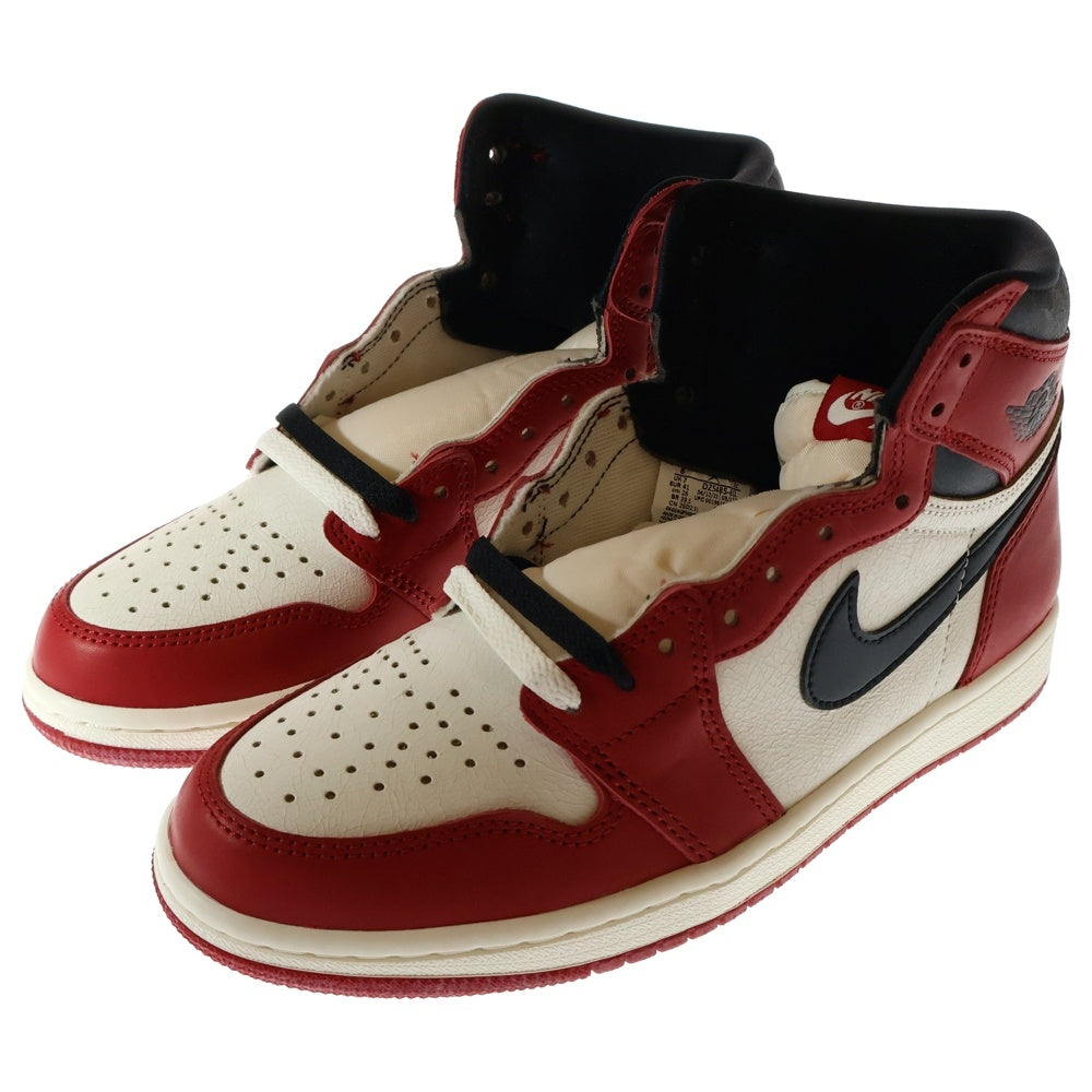 NIKE(ナイキ) AIR JORDAN 1 LOST&FOUND エアジョーダン1 ロスト&ファウンド シカゴ ハイカットスニーカー ホワイト/レッド US8/26cm DZ5485-612