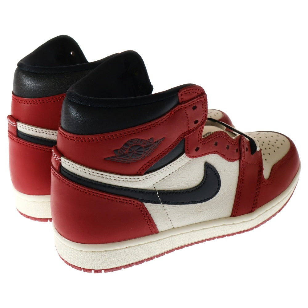 NIKE(ナイキ) AIR JORDAN 1 LOST&FOUND エアジョーダン1 ロスト&ファウンド シカゴ ハイカットスニーカー ホワイト/レッド US8/26cm DZ5485-612